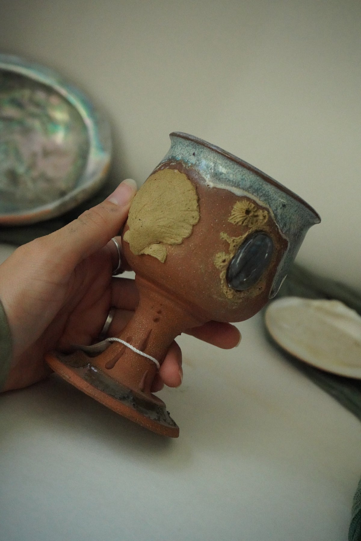 Edge of the ocean Labradorite Chalice