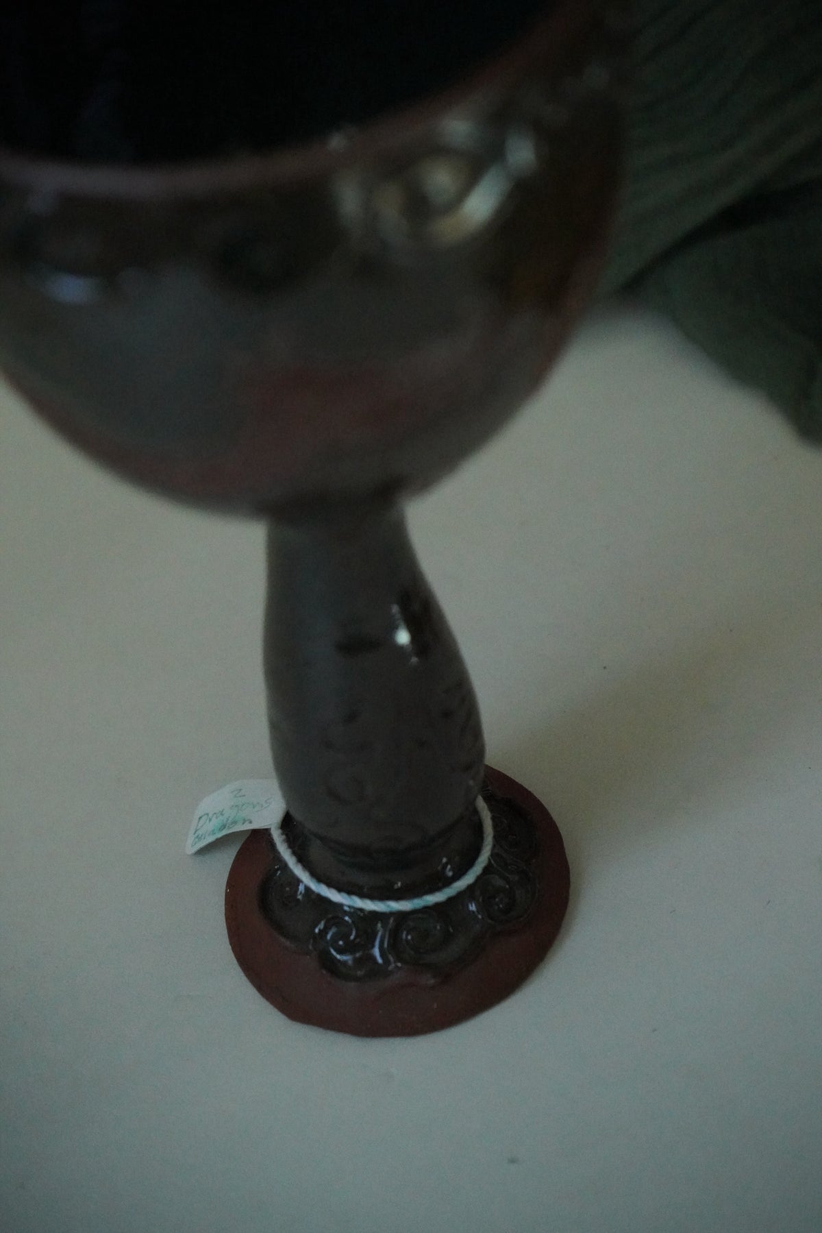 Dragons Celadon Chalice