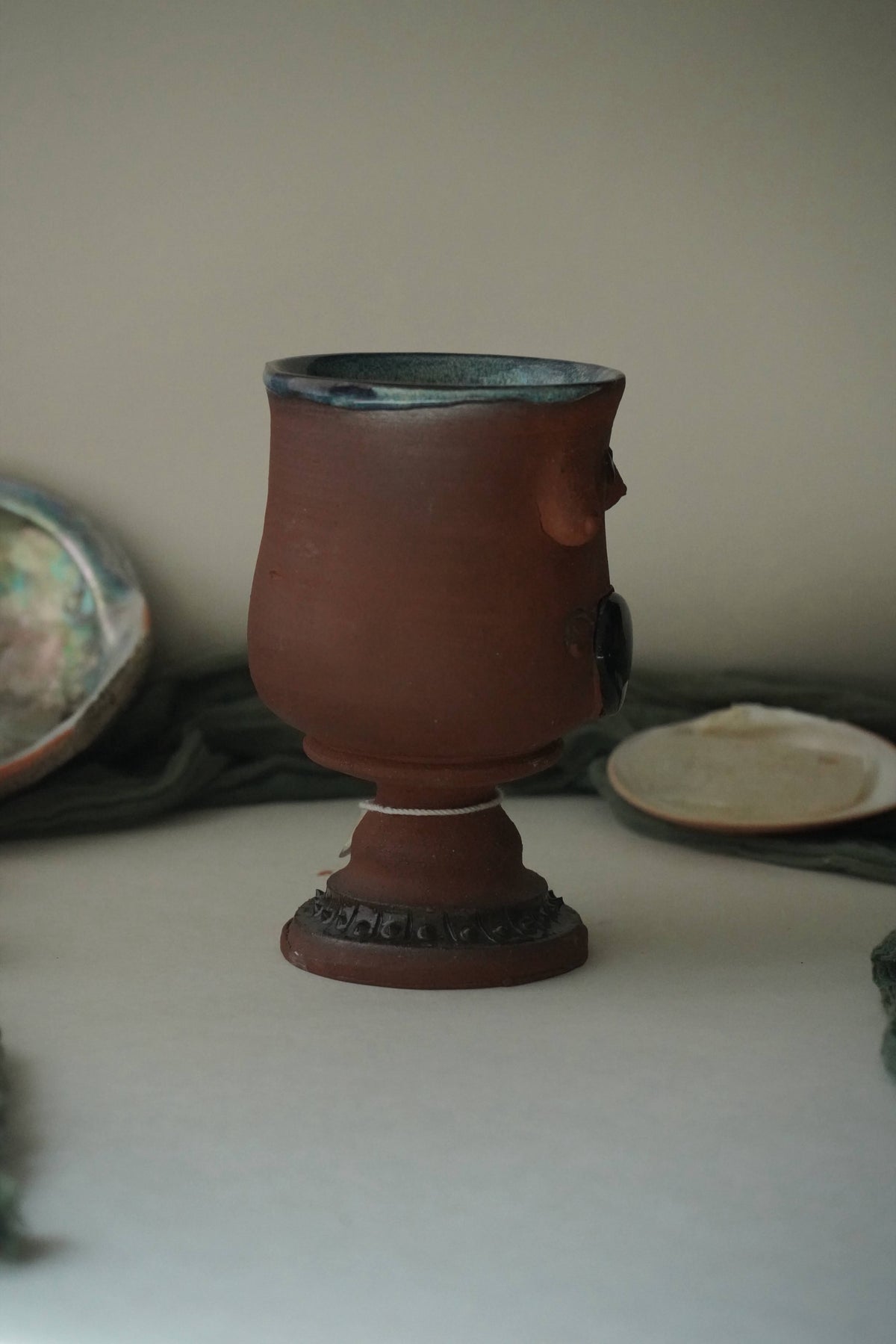 Wombn Chalice Labradorite inlay
