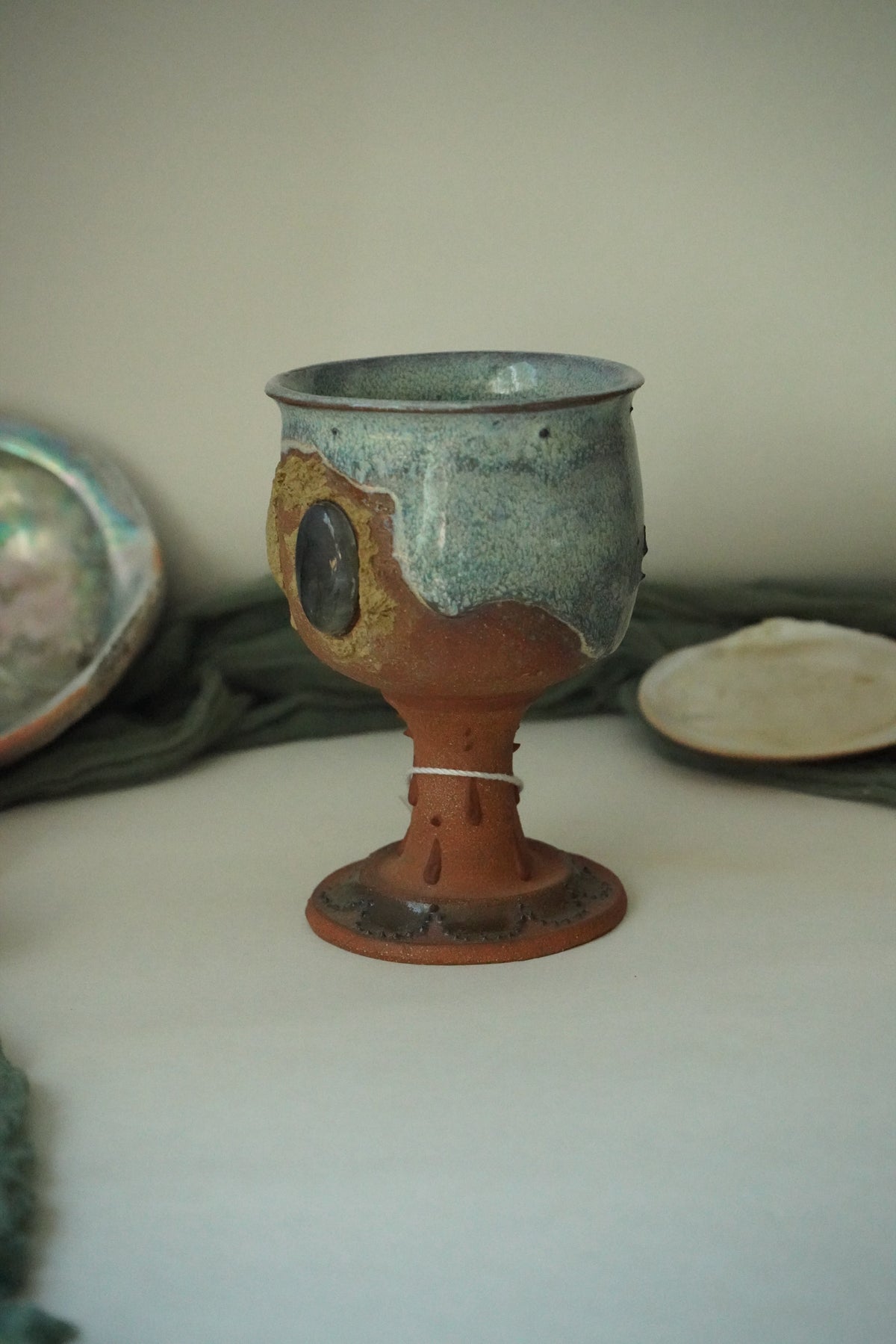 Edge of the ocean Labradorite Chalice