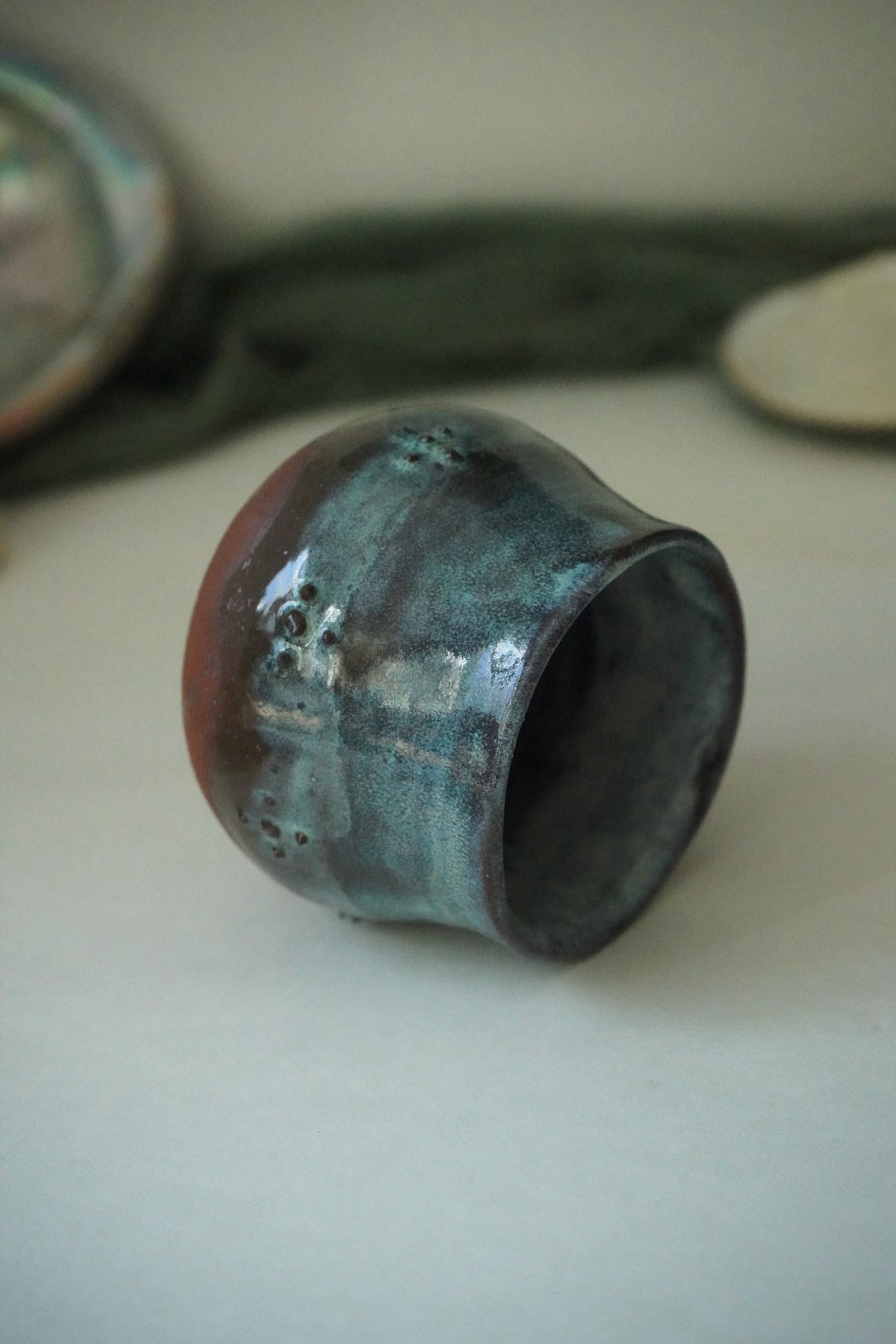 Trinity Tea Cup- Labradorite, Peridot, and Rose Quartz