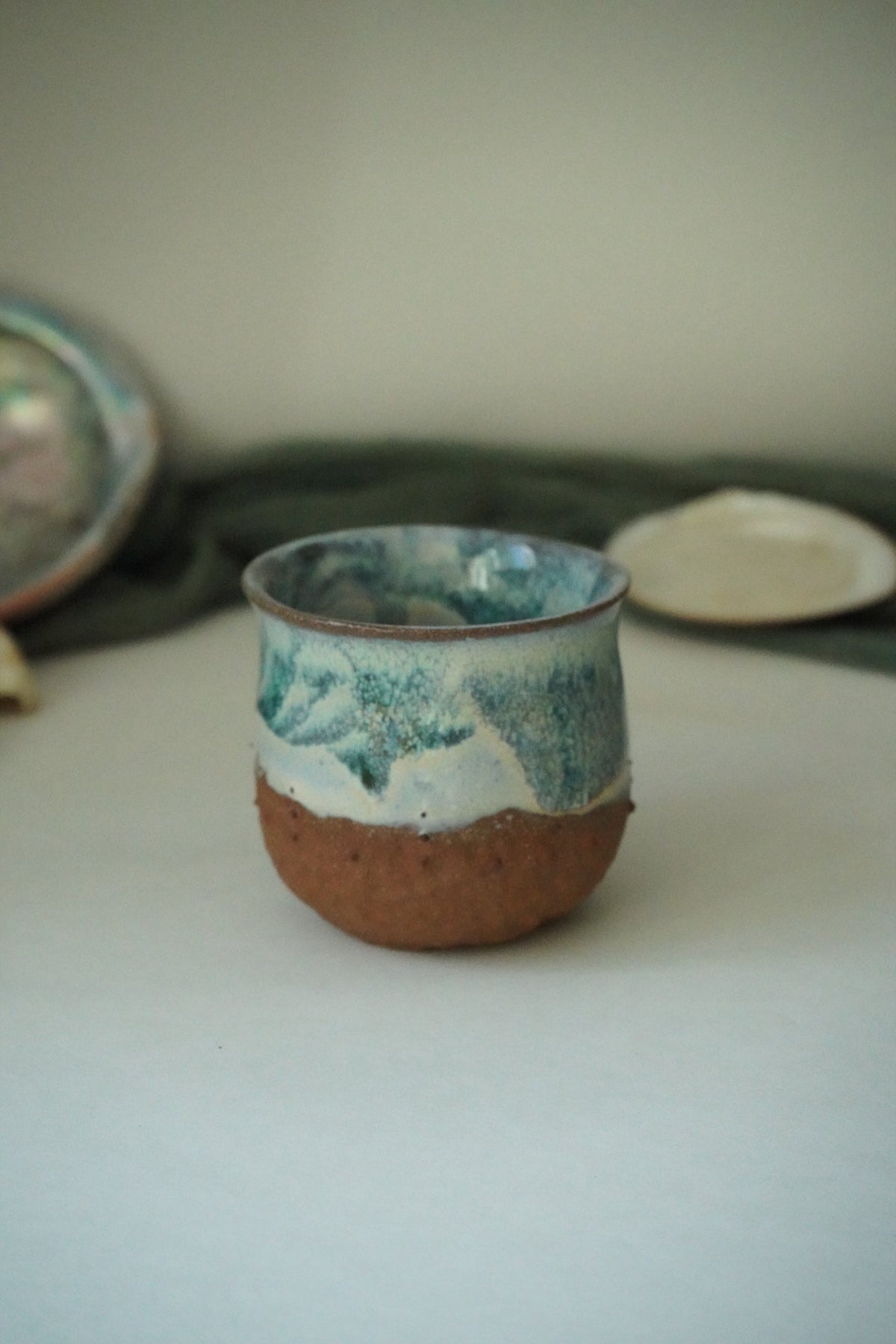Forged Peridot Tea Cup