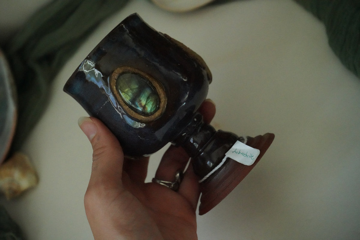 Portal to the void Labradorite Chalice
