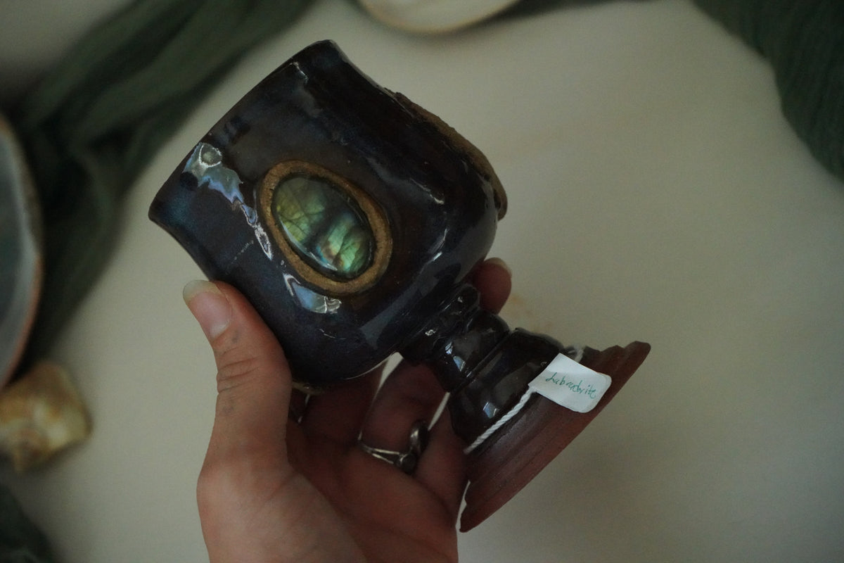 Portal to the void Labradorite Chalice