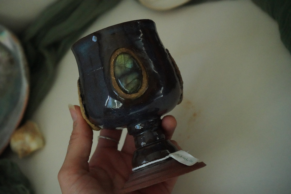 Portal to the void Labradorite Chalice
